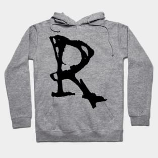 Dark and Gritty letter R from the alphabet Hoodie